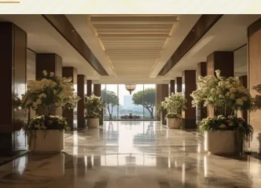 Grand luxury entrance at Elmas Aquacasa